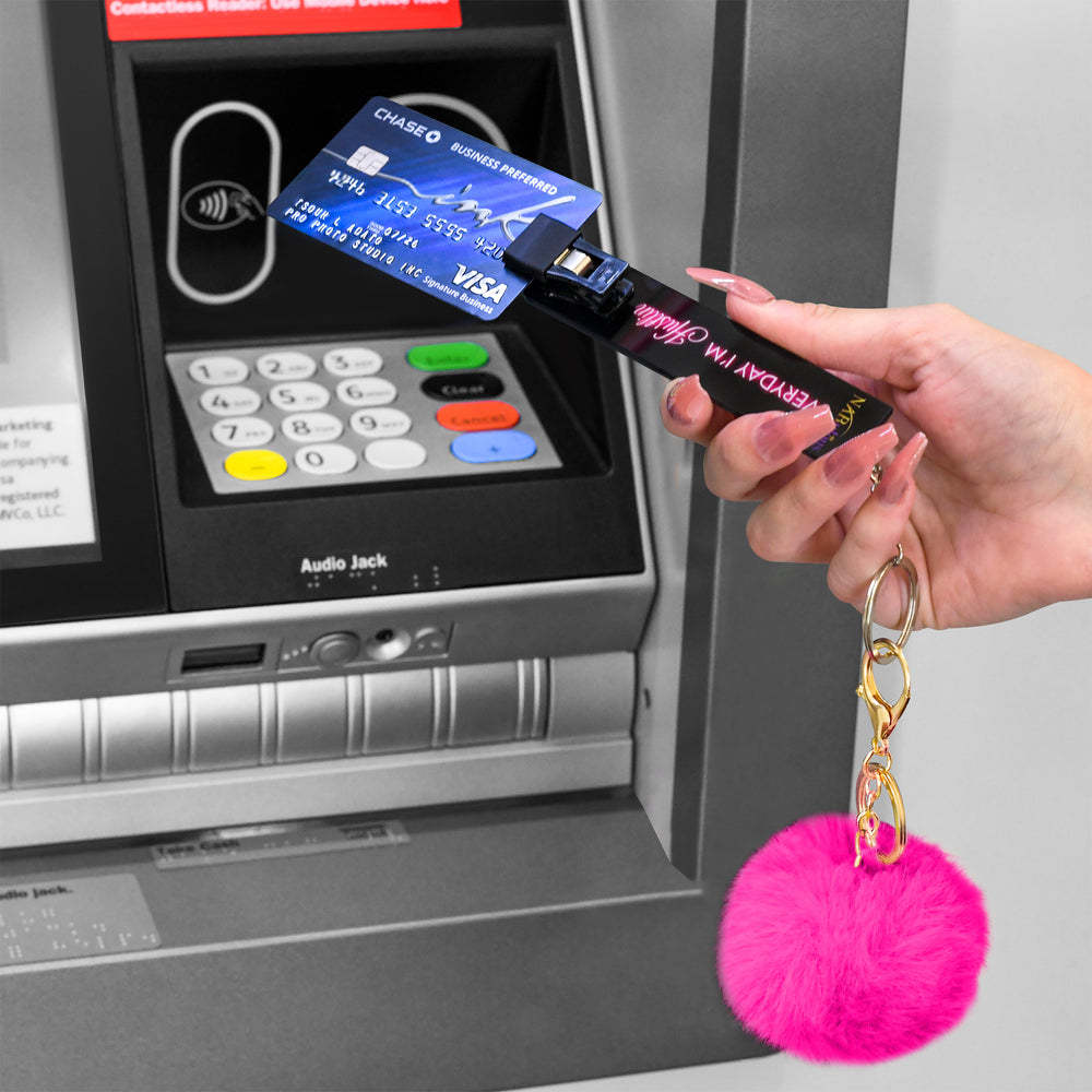 Sardfxul Credit Card Puller Acrylic Debit Bank Card Grabber for Long Nails  ATM Keychain 